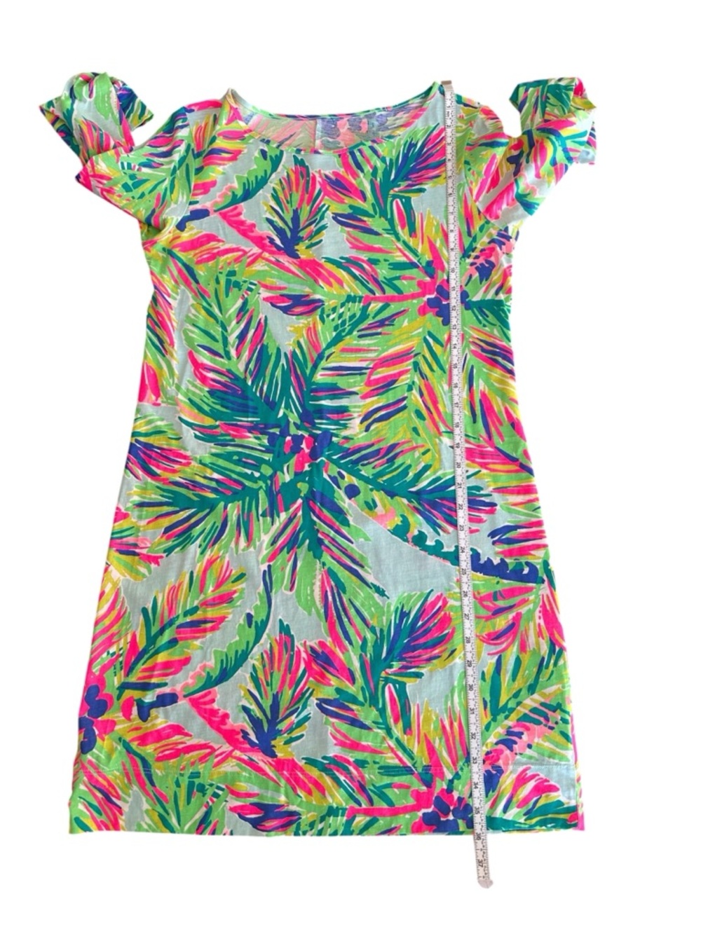 Lilly Pulitzer Marlowe Dress in Island Time Tropical Palm Tree Print Size Large - Picture 11 of 11